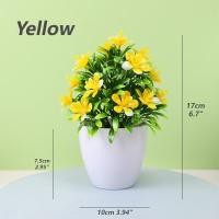 ราคา กระถางต้นไม้ใบบ๊วยใบเล็กดอกไม้ประดิษฐ์5ใบสำหรับ Hiasan Taman Rumah กระถางโต๊ะสำนักงานดอกไม้ปลอมกลางแจ้ง1ชิ้น (20210678166)