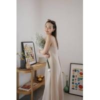 ราคา Mushaboom 114 เดรสสายเดี่ยวผ้าลินิน สายไขว้หลัง (20444933689)