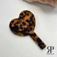 ราคา URPALS กระจกแต่งหน้า กระจกพกพาลายหินอ่อนหัวใจ กระจกหัวใจสีพาสเทล (20812487450)