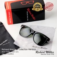 ราคา ลดล้างสต๊อก หมดแล้วหมดเลย แว่นตากันแดด Richard Walker New Wayfarer รุ่น RW1002 2 Black Frame Green Lens กรอบดำ เลนส์กระจกเขียว สินค้ารับประกัน1ปี พร้อมจัดส่งทั่วไทย (19072044554)
