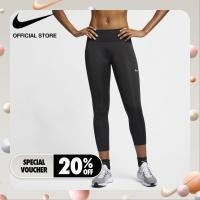 ราคา Nike Womens Fast Running Crops Black ไนกี้ กางเกงวิ่งผู้หญิง สีดำ (6239054661)