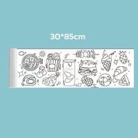 ราคา กระดาษระบายสี ม้วนกระดาษระบายสี กระดาษระบายสีแผ่นใหญ่ ระบายสี เสริมพัฒนาการเด็ก ลวดลายเต็มแผ่นระบายได้จุใจ (21029954679)