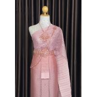 ราคา ชุดไทยแต่งงาน การะเกด ออเจ้า สีกลีบบัว ชุดไทยสไบเจ้าสาว (20803496143)