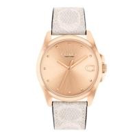 ราคา COACH GREYSON CO14504113 นาฬิกาข้อมือผู้หญิง สายหนัง สีเทา (17909511423)