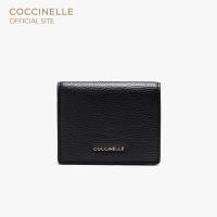 ราคา COCCINELLE กระเป๋าสตางค์ผู้หญิง รุ่น METALLIC สี NOIR (21007820860)