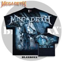 ราคา BLAXROXX ลิขสิทธิ์แท้ Megadeth MGD021 เสื้อวง OVP สีจม GILDAN Ultra Cotton (20604738686)