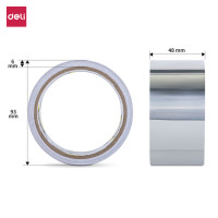 ราคา Deli เทปอลูมิเนียม เทปฟอยล์ เทปอุดรอยรั่ว ติดหม้อรั่ว 48mm เทปตะกั่ว ปิดรอยรั่ว เทปกาว เทปกาวกันน้ำ foil tape (20759344362)