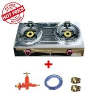 ราคา เตาแก๊ส เตาแก๊สหัวคู่ เตาแก๊สหัวเร่ง ใช้กับหัวปรับแรงดันสูง เตาแก๊สแม่ค้า แรงดันสูง เตาแก๊สฟู่ (20962893585)