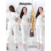 ราคา ชุดเซทเสื้อกางเกงขายาวออกงาน ทำงาน รุ่น NC055 (1221030819)