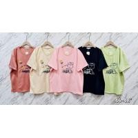 ราคา เสื้อยืดแฟชั่นไซส์ใหญ่ อกหน้าผ้า 46 48 ความยาว 28 ป้าย VIVI ผ้า ผ้าเด้งเกาหลี เนื้อผ้าดี นุ่ม ใส่สบาย ไม่ร้อน ดีเทล งานปัก คอวี แขนสั้น สี ตามรูป อาจมีผิดเพี้ยนบ้างเล็กน้อย (18985235323)