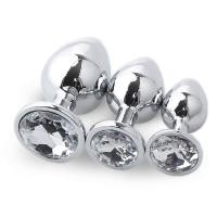 ราคา 3 PcsSet Silicone Metal Plug Butt Butt For WomenMenCouples s Game Diamond Shop (20585465816)
