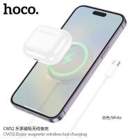 ราคา Hoco CW52 แท่นชาร์จไร้สาย ระบบแม่เหล็ก Qi 2in1 จ่ายไฟ 15W สำหรับ สมาร์ทโฟน หูฟังไร้สาย รองรับ iOS แท่นชาร์จหูฟัง (21061353585)