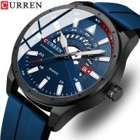 ราคา CURREN นาฬิกาผู้ชายแฟชั่นยางแบรนด์หรูกันน้ำนาฬิกาควอตซ์ลำลองสำหรับผู้ชายแนวสปอร์ต (14326167839)