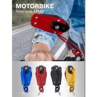 ราคา 1 คู่ กระจกรถมอเตอร์ไซค์ กระจกข้างแต่งรถมอเตอร์ไซค์ กระจกแต่งรถขาอลูมิเนียม (8305638967)