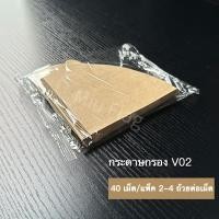 ราคา 100 40แผ่น กระดาษกรองกาแฟ สะดวก บรรจุในกล่อง ทรง Vก้นแหลม กระดาษกรองกาแฟ Drip Coffee Paper Filter VShape เครื่องบดกาแฟCoffee Filter Paper (20699484642)