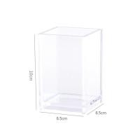 ราคา 3 Holes 3 Holes Transparent Cosmetic Acrylic Box Makeup Brush Tool Storage Rack Case Students Stationery Pencil Holder Table Organizer (20333453605)