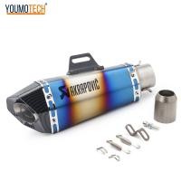 ราคา 38 51 มม ท่อไอเสียรถจักรยานยนต์ท่อไอเสียท่อ Akrapovic Canister ท่อ Universal สำหรับ Honda Kawasaki Yamaha KTM Aprilia Benelli Bajaj Suzuki Ducati Modenas ฯลฯ (6419896306)