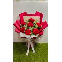 ราคา ช่อดอกกุหลาบไดมอนด์7ดอก (20887489592)