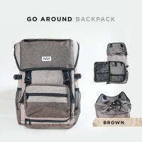 ราคา NAK Go Around Backpack กระเป๋าเป้ Laptop พร้อมช่องอเนกประสงค์ สี Brown (20809606162)