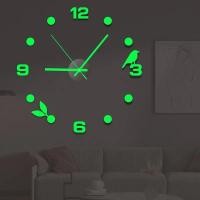 ราคา Horloge นาฬิกานาฬิกาติดฝาผนังขนาดใหญ่เรืองแสงแบบ3มิติ ใหม่อะคริลิค DIY สติ๊กเกอร์กระจกควอตซ์ duvar saat klock นาฬิกาปลุกไร้เสียงแบบทันสมัย (21171098375)