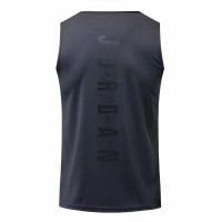 ราคา กีฬา AJ เสื้อกล้ามบาสเก็ตบอลชายแห้งระบายอากาศวิ่งฟิตเนสเทรนเนอร์สีดำและสีขาวบางแขนกุดเสื้อยืดทรงหลวม (20532009416)