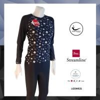ราคา มี S M L ชุดว่ายน้ำผู้หญิง by bsc swim world ชุดว่ายน้ำแขนยาว ขายาว (20754838559)