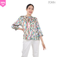 ราคา ITOKIN เสื้อผ้าซาติน พิมพ์ลายกราฟฟิค W5B079 (21350299415)