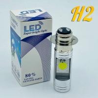 ราคา หลอดไฟหน้า LED แป้นเล็ก หลอดไฟหน้ามอเตอร์ไซค์ แสงสีขาว ดีกว่าหลอดใส้ของเดิมเป็นล้านเท่า สำหรับรถมอเตอร์ไซค์ PXD15 (21378799427)
