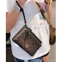 ราคา COACH DOUBLE ZIP WALLET IN SIGNATURE CANVAS COACH C5576 (13729887146)