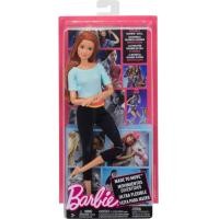 ราคา Barbie Made to Move Posable Doll in Pastel Blue Color Blocked Top and Yoga Leggings Flexible with Red Hair (20904373265)