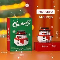 ราคา 3D ต้นเพนกวินซานต้ามนุษย์หิมะกวางคริสต์มาสบล็อกตัวต่อเล็กน่ารักตกแต่งโต๊ะเอนกประสงค์น่ารักของเล่นการศึกษาบล็อกอิฐที่ประกอบของเล่นตกแต่งโต๊ะของขวัญคริสต์มาส (20811424704)