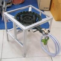 ราคา ชุดหัวเตาแม่ค้า เตา C30 ขาเหลี่ยมกลาง ขนาด 40x40x40 ซม พร้อมหัวปรับลัคกี้เฟลม รุ่น L326 สายแก๊ส 2 เมตร ตัวรัดสาย 2 ตัว (17192940677)