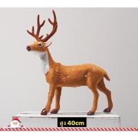 ราคา ตุ๊กตากวางเรนเดียร์ 15 20 25 30 35 40cm สำหรับตกเเต่ง วันคริสมาสตร์ ปาร์ตี้คริสมาสตร์ ของตกเเต่ง กวางเรนเดียร์ปลอม (20946405645)