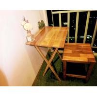 ราคา โต๊ะพับ อเนกประสงค์ Wood all purpose folding table สีโชว์เนื้อไม้ ไม้เนื้อแข็ง โต๊ะ โต๊ะไม้ พับได้ น้ำหนักเบา งานสวย แข็งแรง ทนทาน คุณภาพดี Furnale (11530530711)