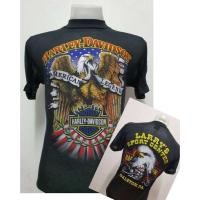 ราคา เสื้อยืดคุณภาพดี พิมพ์พรีเมี่ยม Harley Davidson ผ้าบาง50 ผ้ามุ้ง ผ้าบางใส่สบาย ป้ายVintage 3D EMBLEM S 5XL (20800731106)