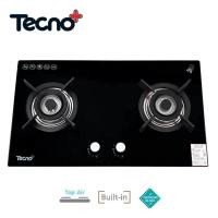 ราคา TECNOGAS เตาฝังแก๊ส 2 หัว เตาทองเหลือง หน้ากระจกนิรภัย TECNOPLUS รุ่น TNP FLORA 2 GBT (712310336)