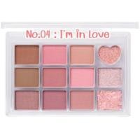 ราคา ODBO REAL HEART COLOR EYESHADOW PALETTE OD2019 โอดีบีโอ ฮาร์ท คัลเลอร์ อายแชโดว์ พาเลท x 1 ชิ้น abcmall (21308862778)