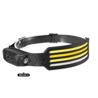 ราคา ไฟฉายคาดศีรษะเซ็นเซอร์ตรวจจับการเคลื่อนไหวแบบ COB ไฟฉายคาดศีรษะ LED พร้อมแบตเตอรี่ในตัวชาร์จไฟได้ USB ไฟฉายคาดศีรษะหลอดไฟหน้าแบบพกพา (21170243262)