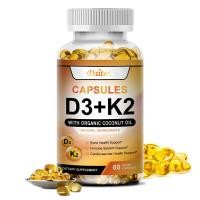 ราคา แคปซูลวิตามิน D3 K2 สำหรับสนับสนุนการทำงานของหัวใจ กระดูก และร่างกาย อาหารเสริมสำหรับทุกเพศ (21231924751)