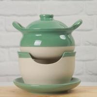 ราคา Ceramic hot pot หม้อจิ้มจุ่มเซรามิคพร้อมเตาและจานรอง หม้อชาบู (21349064715)