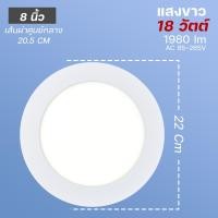 ราคา โคมไฟดาวน์ไลท์ โคมเพดาน ดาวไลท์LED ดาวน์ไลท์ฝังฝ้า 6W 9W 12W 18W 24W ทรงกลม ไฟฝังฝ้า โลมา (21008138378)