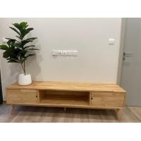 ราคา ชั้นวางทีวี ตู้วางทีวีไม้ยางพาราแท้ G 1840 (20484353468)