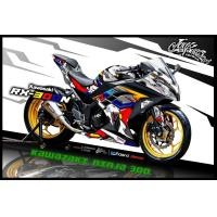 ราคา สติ๊กเกอร์แต่งลายรถ Kawasaki Ninja 300 2018 ลาย RX 300N (7584432610)