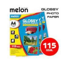ราคา กระดาษผิวมัน Photo A4 Melon Glossy Photo Paper หนา 130 240แกรม 100 แผ่น 1เเพ็ค (8829583428)