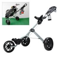 ราคา ถุงกอล์ฟรถเข็นEVA Non SLIP GripโลหะRivetเสริมพับ 3 ล้อกอล์ฟPush Cartสำหรับสนามกอล์ฟ (21046827289)