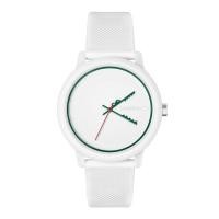 ราคา LACOSTE 12 12 รุ่น LC2011308 นาฬิกาข้อมือผู้ชาย สายซิลิโคน สีขาว หน้าปัด 42 มม (20769216481)