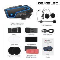 ราคา GEARELEC GX10บลูทูธรถจักรยานยนต์ชุดหูฟังหมวกนิรภัย Intercom 10ไร้สาย BT Motorbike Interphone แบ่งปันเพลง PK B4FM X (21170498958)