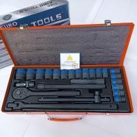 ราคา EURO KING TOOLS ชุดบล็อก 24 ชิ้น ชุด 1 2 4หุน ลูกบล็อกสั้น 6 เหลี่ยม ดำ แท้ 100 (19546604152)
