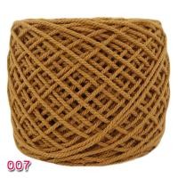 ราคา เชือกฟอก สีน้ำตาลทอง 007 เชือกฟอกสีล้วน ด้ายฝ้าย ถักหมวก ถักกระเป๋า ถักกระเป๋าใส่แกง 2มม (1777438059)