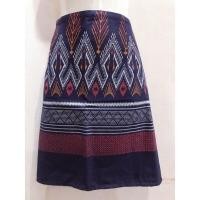 ราคา ผ้าไทย กระโปรงป้าย ผ้าถุงสั้นสำเร็จรูป ยาว20 5นิ้ว พร้อมตะขอ2คู่ (20891913064)